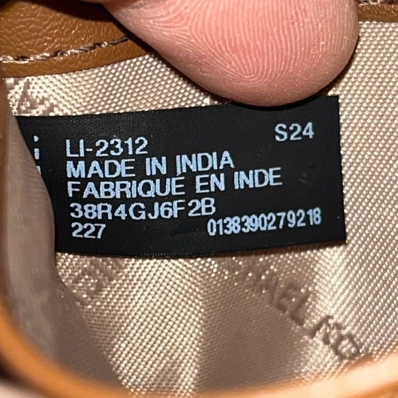 Brand New Michael Kors Brown Luggage Logo Medium Slim Bifold Snap Close Wallet - Picture 11 of 16